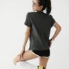 Women's Summer Vintage American Style Playful Puppy Embroidery Casual Short Sleeve T-shirt