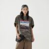 Unisex Vintage Streetwear Camo Graphic Tee - Retro Military Print Short Sleeve T-Shirt